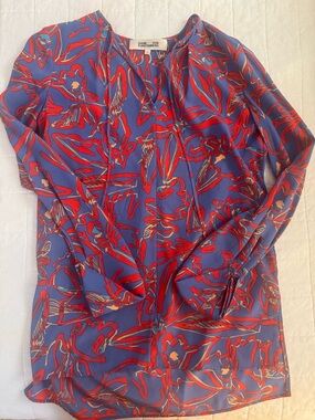 Diane Von Furstenberg Silk Blouse Tunic